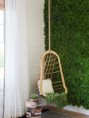 living wall with swing
